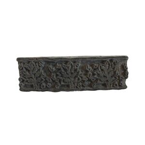 Antique Carved Hand Printing Block Stamp Textile Vintage Wooden Floral Leaf
